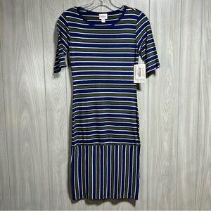 LuLaRoe NWT Striped Julia Dress Size XXS
